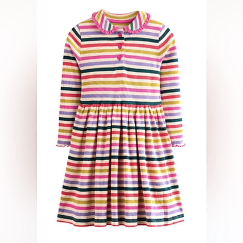 Mini Boden Colorful Striped Dress